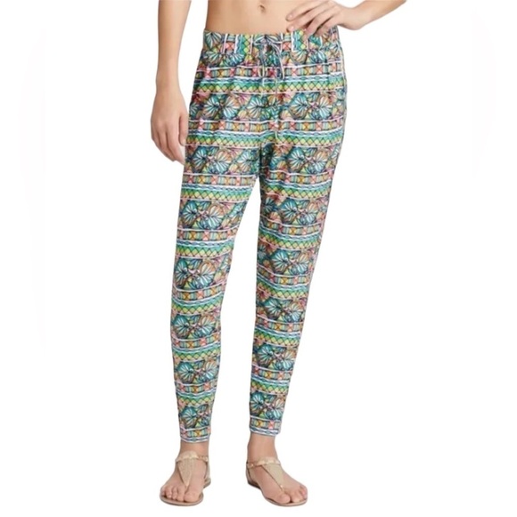 Trina Turk Bora Bora Pants Multi Stripe Swim Cover-up Medium TT5W031 - Picture 1 of 10